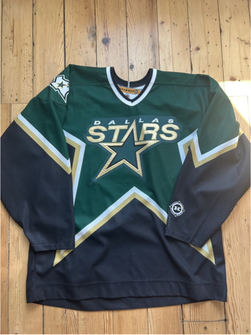 KOHO Dallas Stars NHL Hockey Jersey XL Green Black Gold Official